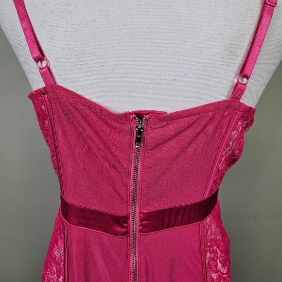 Fashion Nova Melinna Satin Dress – Pink Medium - Picture 12 of 15